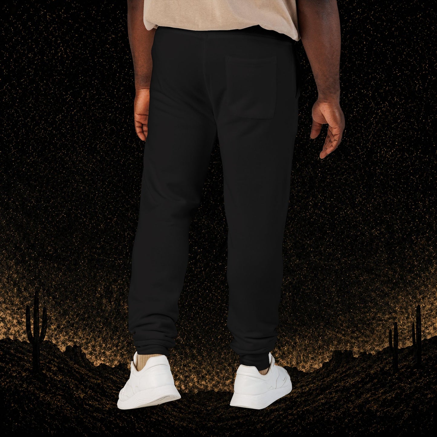 Mens Embroidered Fleece Joggers