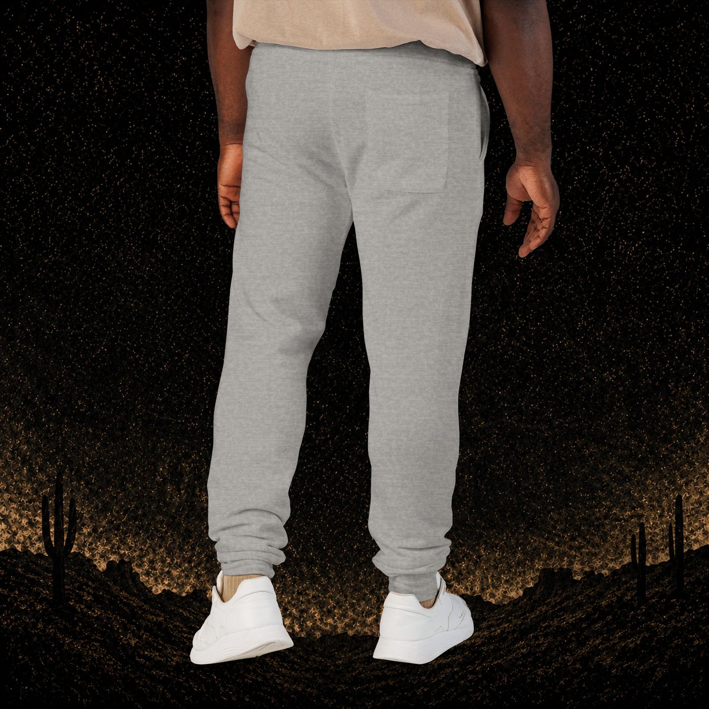 Mens Embroidered Fleece Joggers