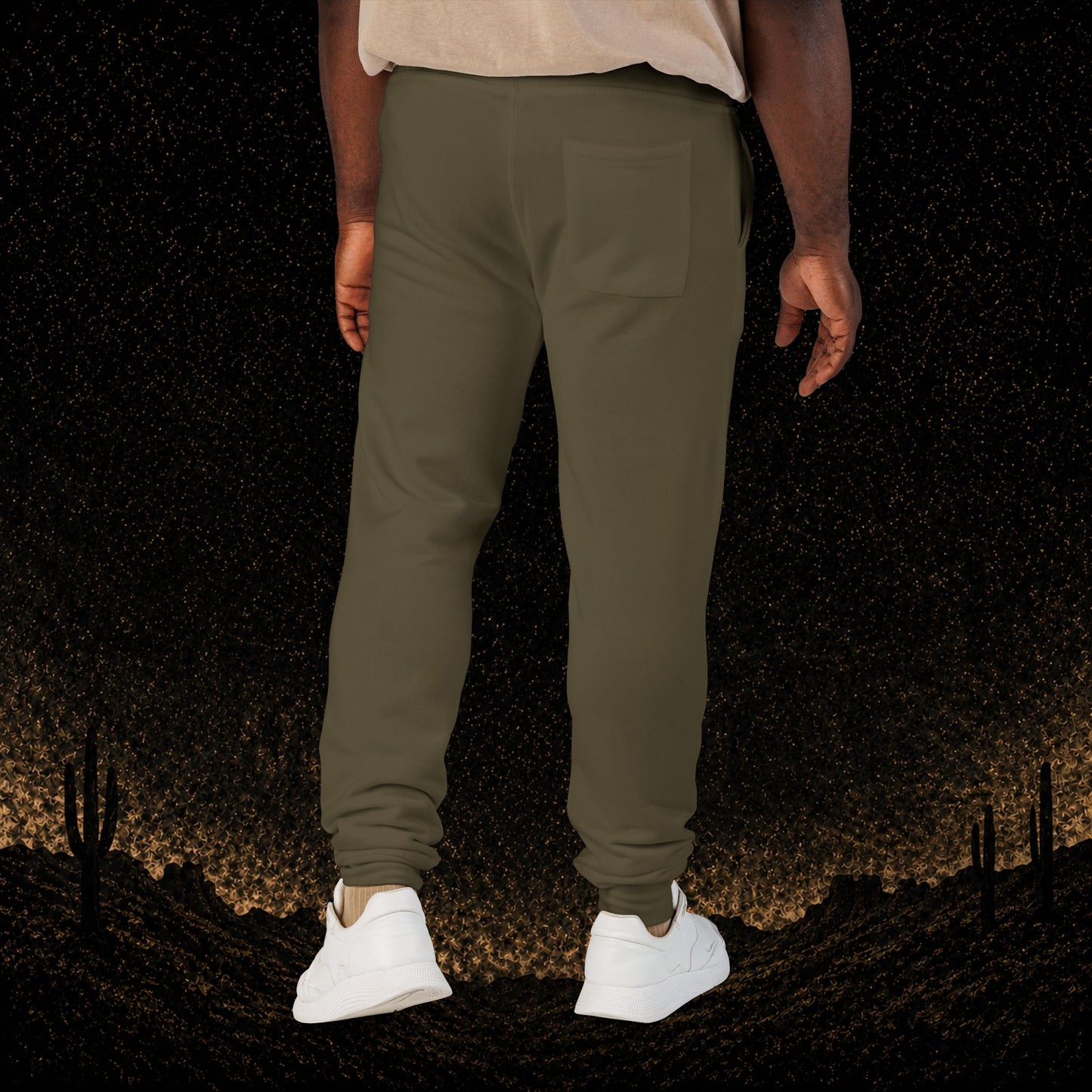 Mens Embroidered Fleece Joggers