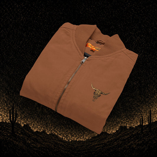 Embroidered Washed Duck Cloth Vest