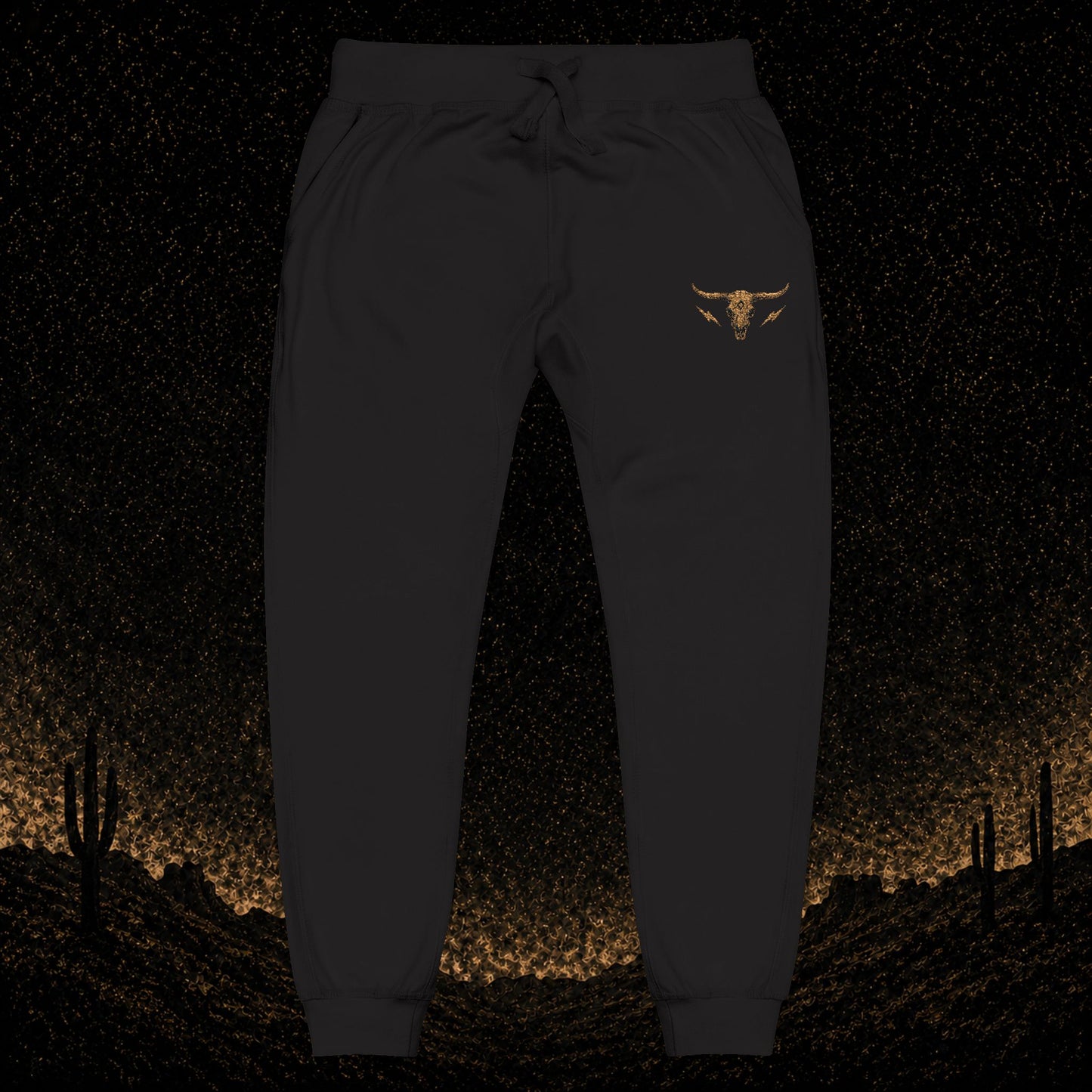 Mens Embroidered Fleece Joggers