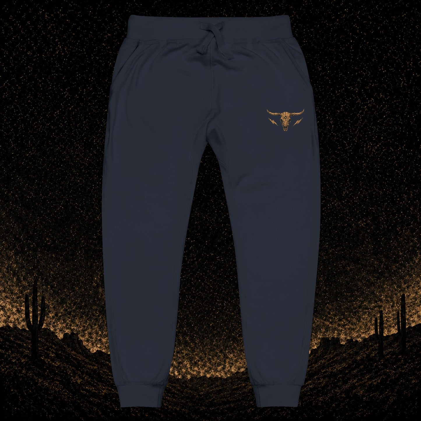 Mens Embroidered Fleece Joggers
