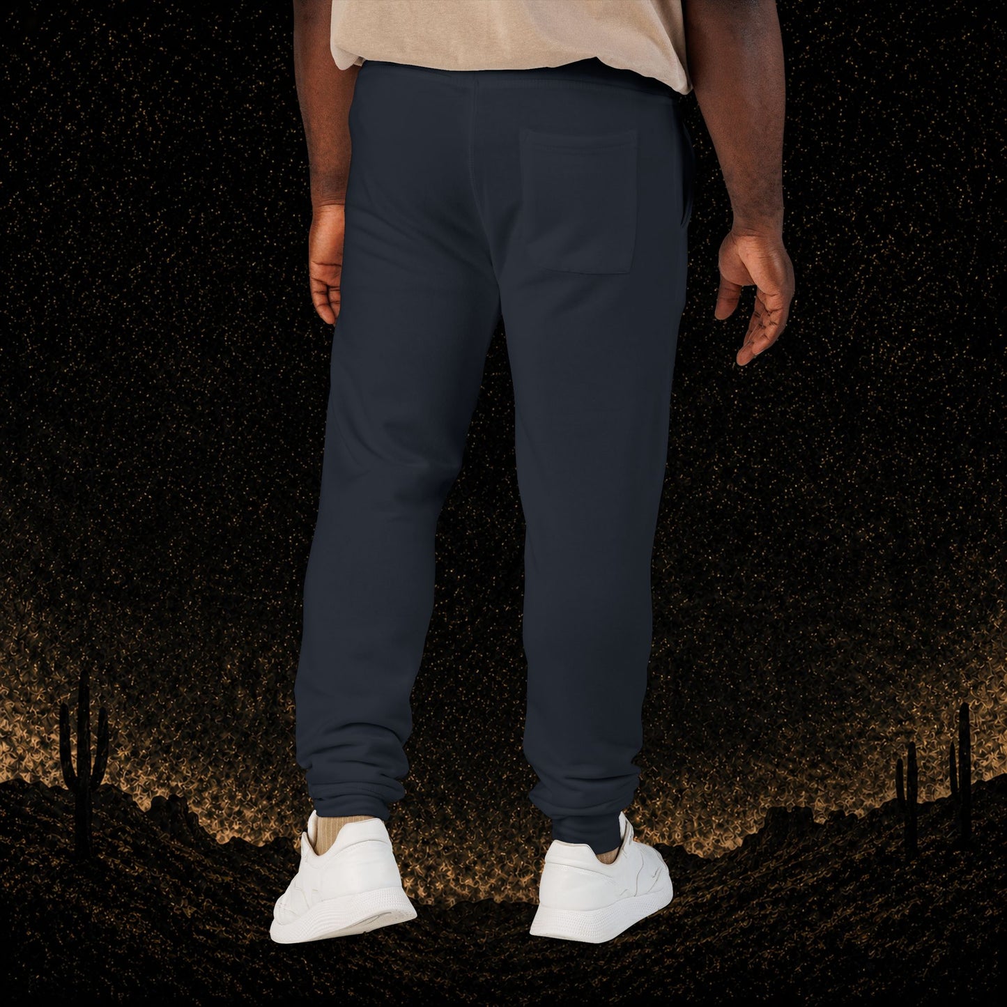 Mens Embroidered Fleece Joggers