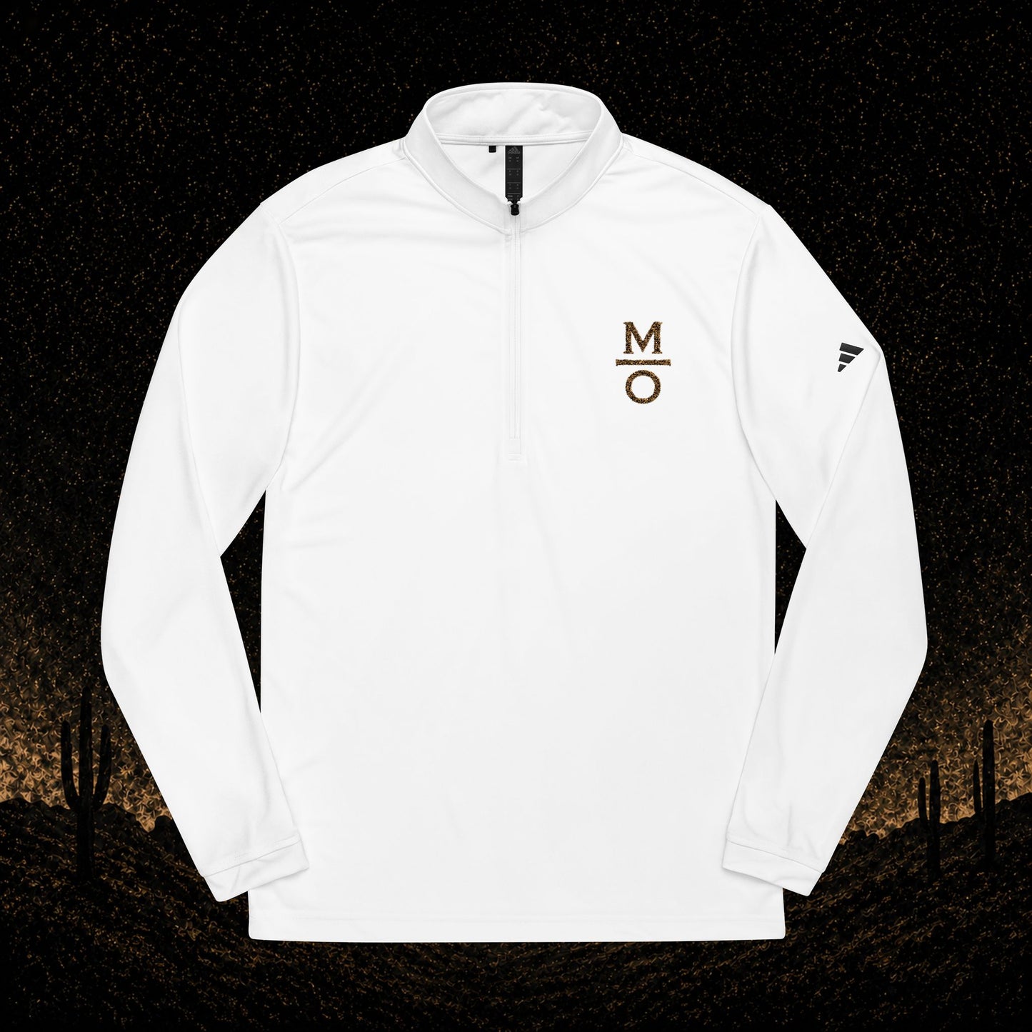 Embroidered Quarter-Zip Pullover