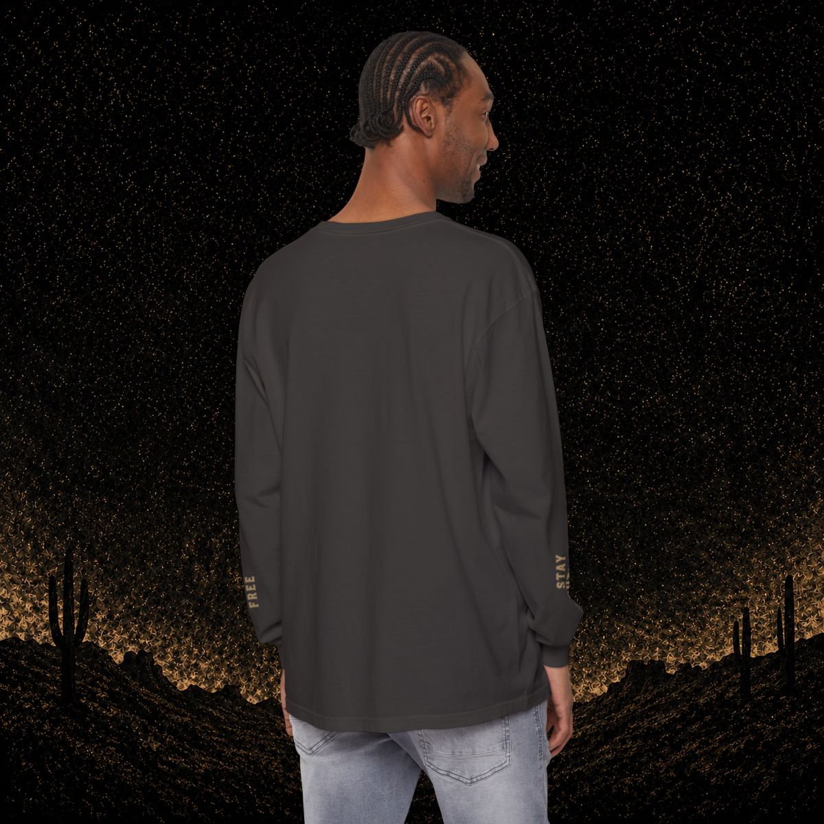 Outlaw Skull & Longhorn Long Sleeve T-Shirt