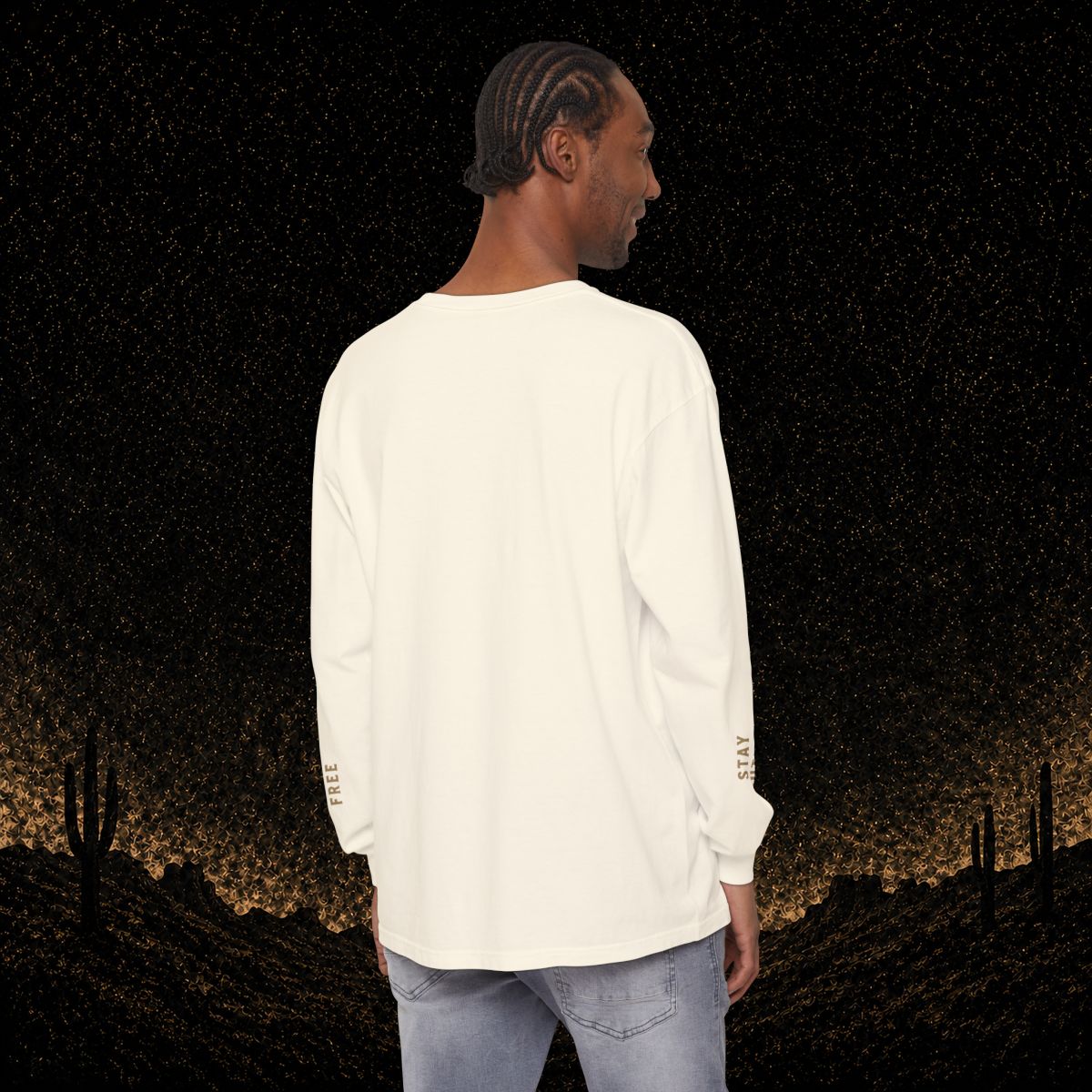 Outlaw Skull & Longhorn Long Sleeve T-Shirt