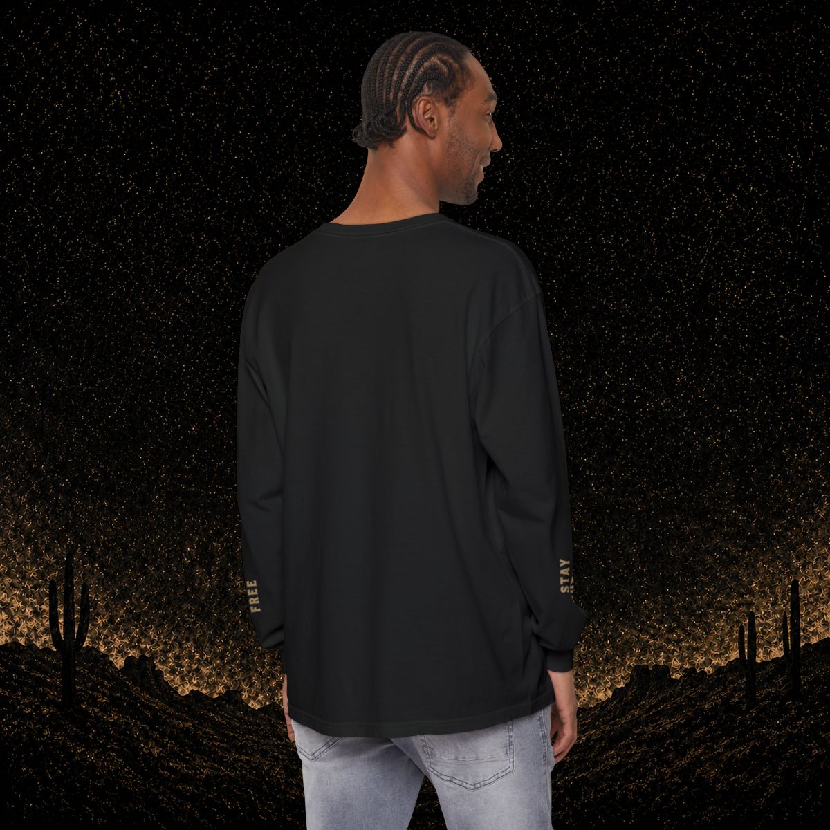 Outlaw Skull & Longhorn Long Sleeve T-Shirt